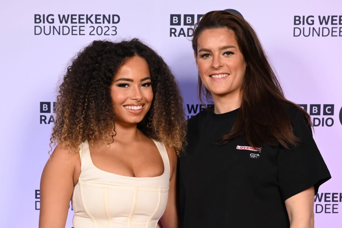 Amber Gill and Jen Beattie have made their red carpet debut as a couple  (Getty Images)