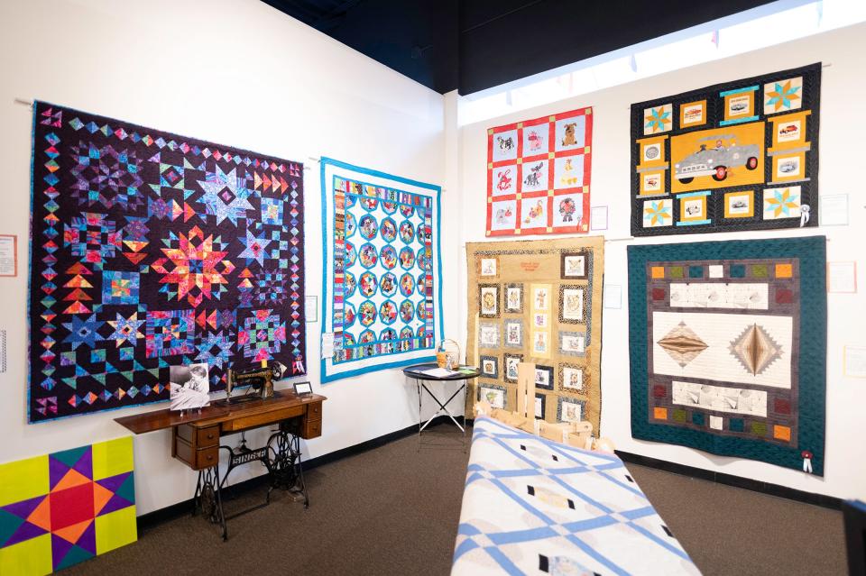 Quilts hang throughout El Pueblo History Museum as part of last years quilt show. This year the show runs March 30 through April 8.