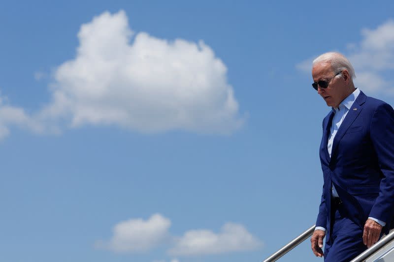 U.S. President Biden travels to Massachusetts