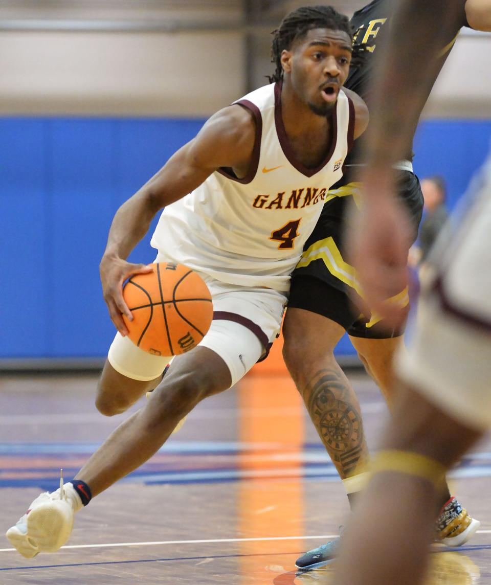 Gannon University sophomore Josh Omojafo competes against Millersville during a PSAC men's basketball semifinal game at the Joann Mullen Gymnasium, Hagerty Family Events Center, in Erie on March 9.