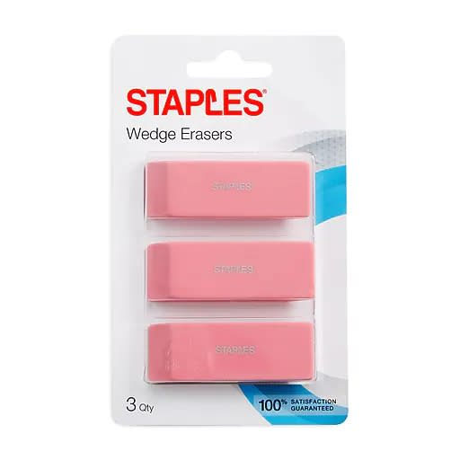 Staples Block Erasers 
