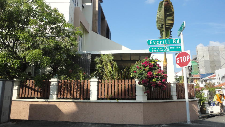 An unassuming road. Credit: Katong Homes