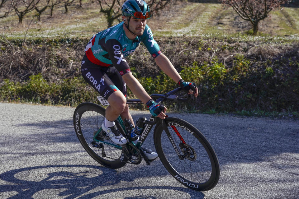 Matt Walls did not race again in 2022 after the crash having suffered a concussion (Bora-Hansgrohe/Sprint Cycling)