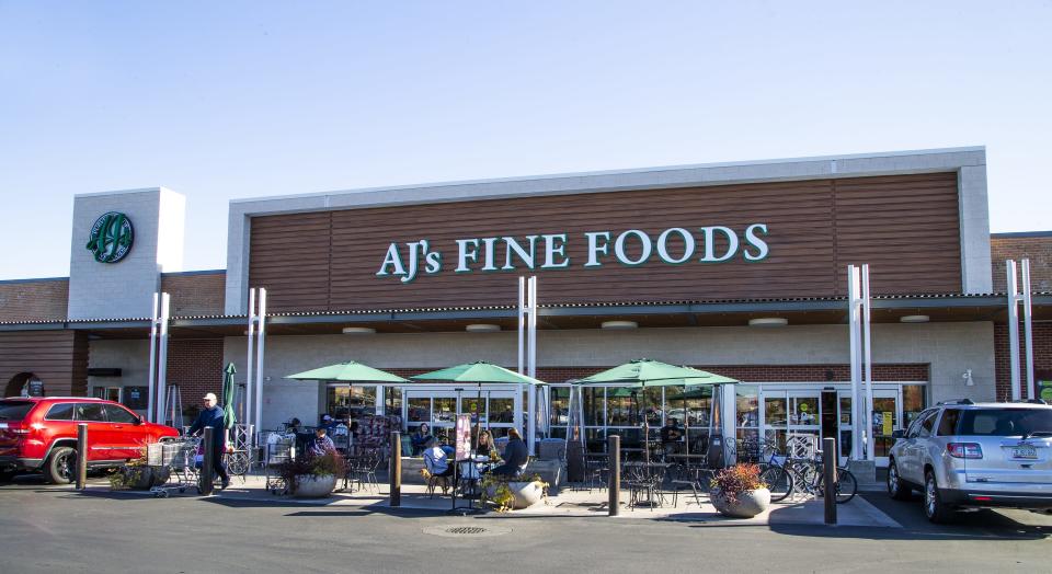 AJ's Fine Foods offers delivery through the third-party service of Instacart. Delivery orders must be a minimum of $10 and curbside pickup is not available.