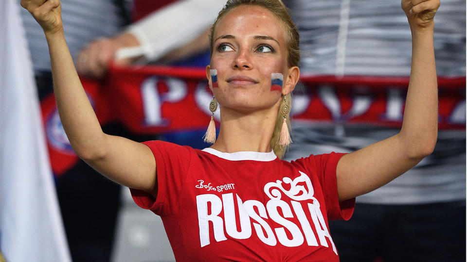 A Russian football fan. Image: Getty