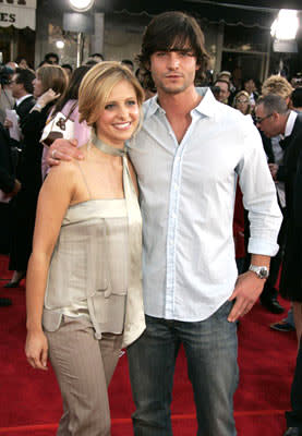 Sarah Michelle Gellar and Jason Behr at the Los Angeles premiere of Columbia Pictures' Spider-Man 2