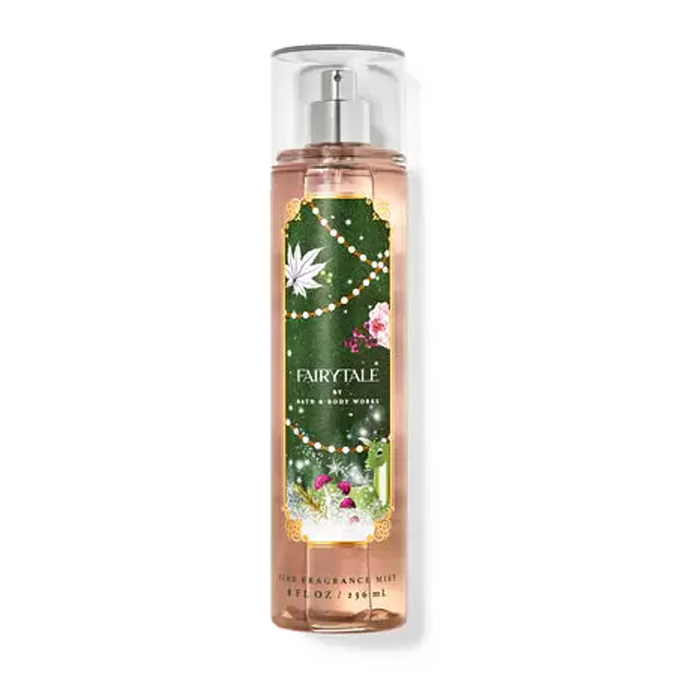 <p><a href="https://go.redirectingat.com?id=74968X1596630&url=https%3A%2F%2Fwww.bathandbodyworks.com%2Fp%2Ffairytale-fine-fragrance-mist-026726444.html&sref=https%3A%2F%2F" rel="nofollow noopener" target="_blank" data-ylk="slk:Shop Now;elm:context_link;itc:0;sec:content-canvas" class="link ">Shop Now</a></p><p>Fine Fragrance Mist</p><p>$17.95</p><span class="copyright">Bath & Body Works</span>