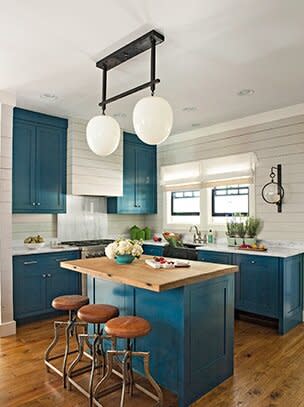 Blue Farmhouse Kitchen