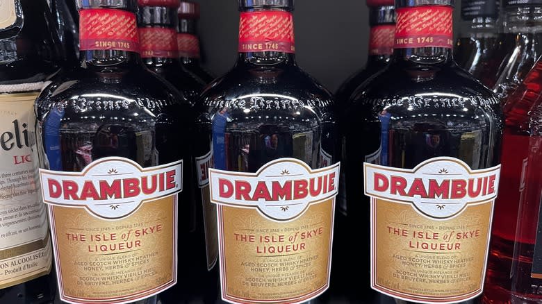 Three bottles of Drambuie