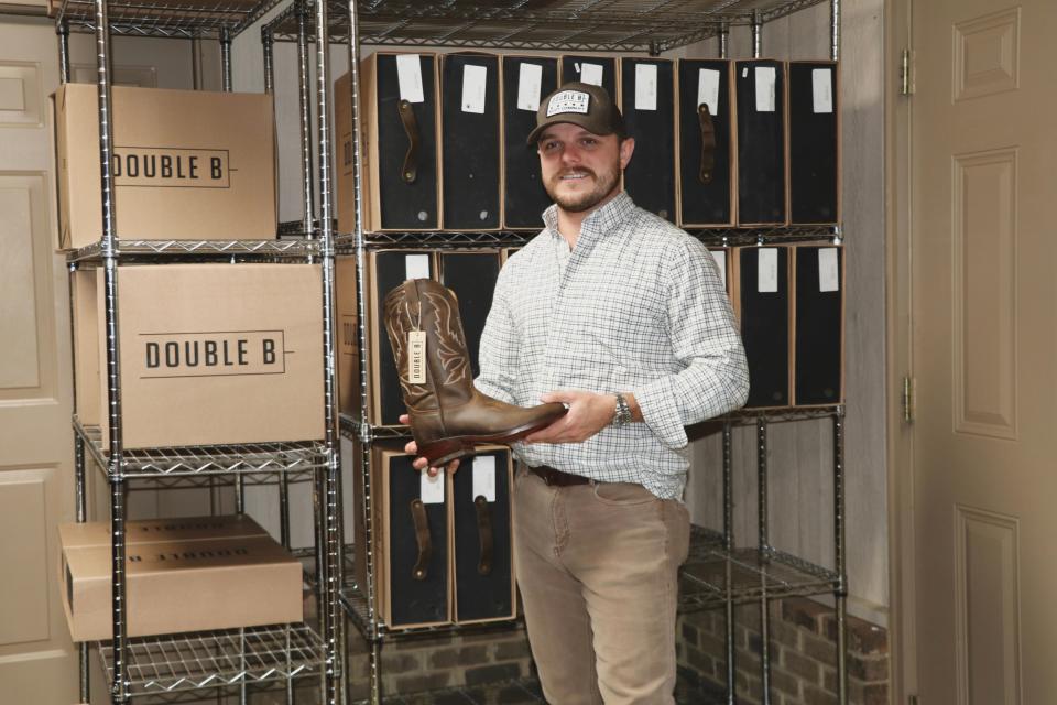 Ben Bowen of Randolph started Double B Boot Company to offer comfortable, high quality Western boots that won't go out of style.