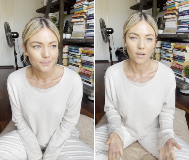 Sam Frost antivax video