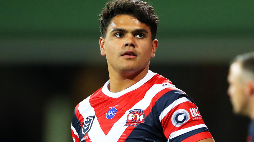 The Roosters have withdrawn a lucrative contract offer for 2021 they had presented to Latrell Mitchell, pictured.