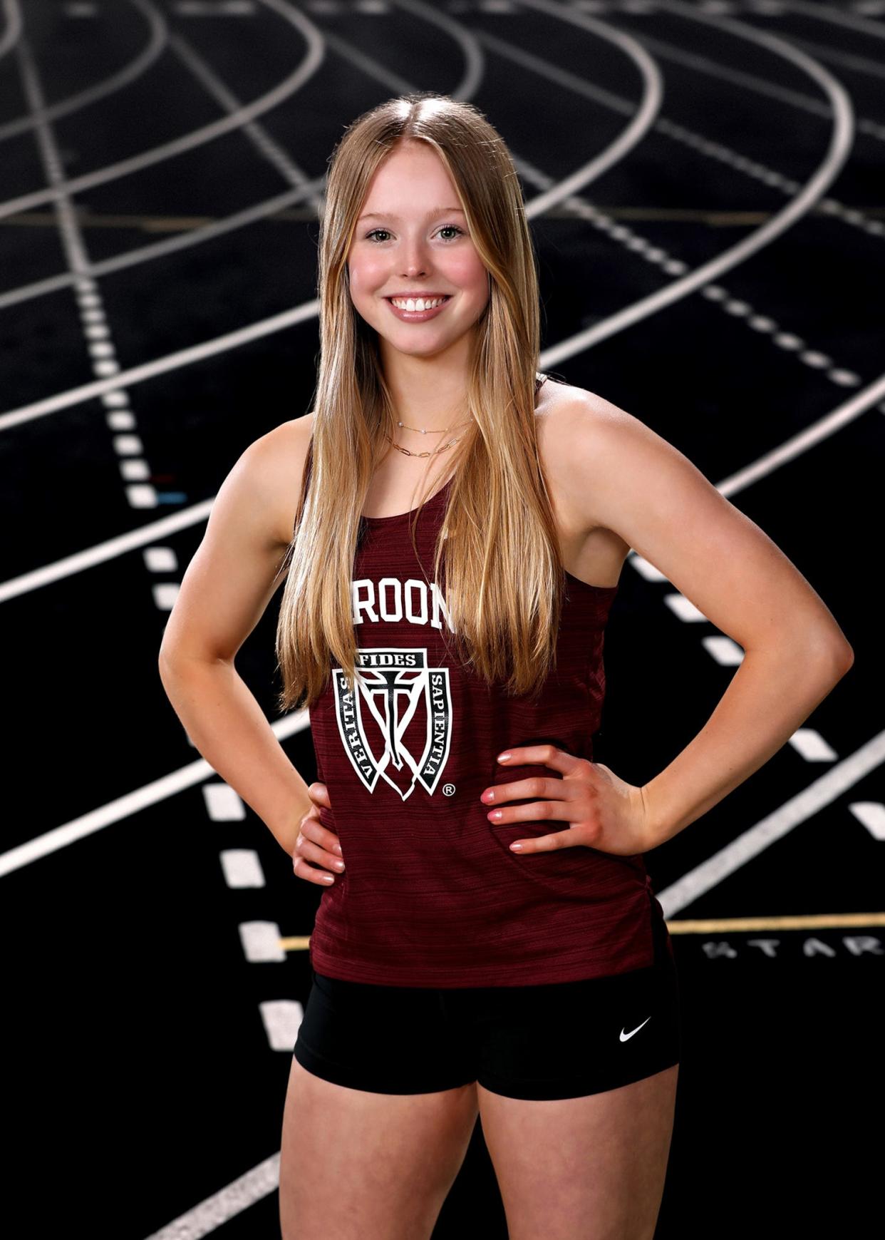 Dowling Catholic girls track and field athlete Ruby Leman was voted the Des Moines Register's Iowa Ortho female Athlete of the Week for the week of April 1-7.