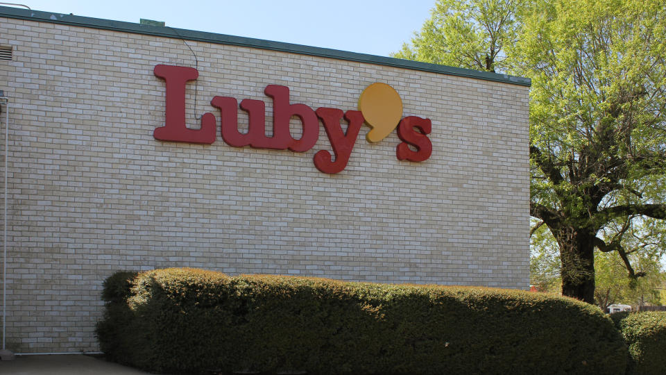 Tyler, TX - March 26, 2019: Abandoned Luby's Restaurant.