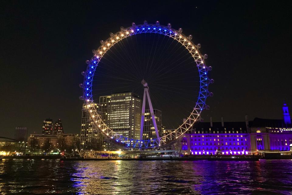 London Eye Ukraine support