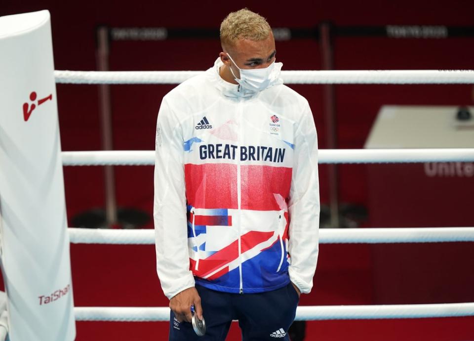 Ben Whittaker apologised after refusing to wear his silver medal on the podium (Mike Egerton/PA) (PA Wire)