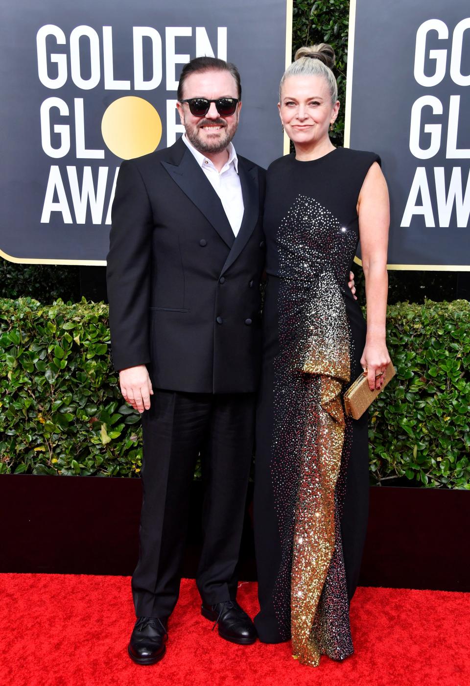 Ricky Gervais and Jane Fallon golden globes