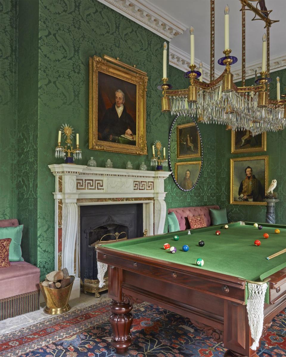 martyn lawrence bullard capard house ireland billiard room
