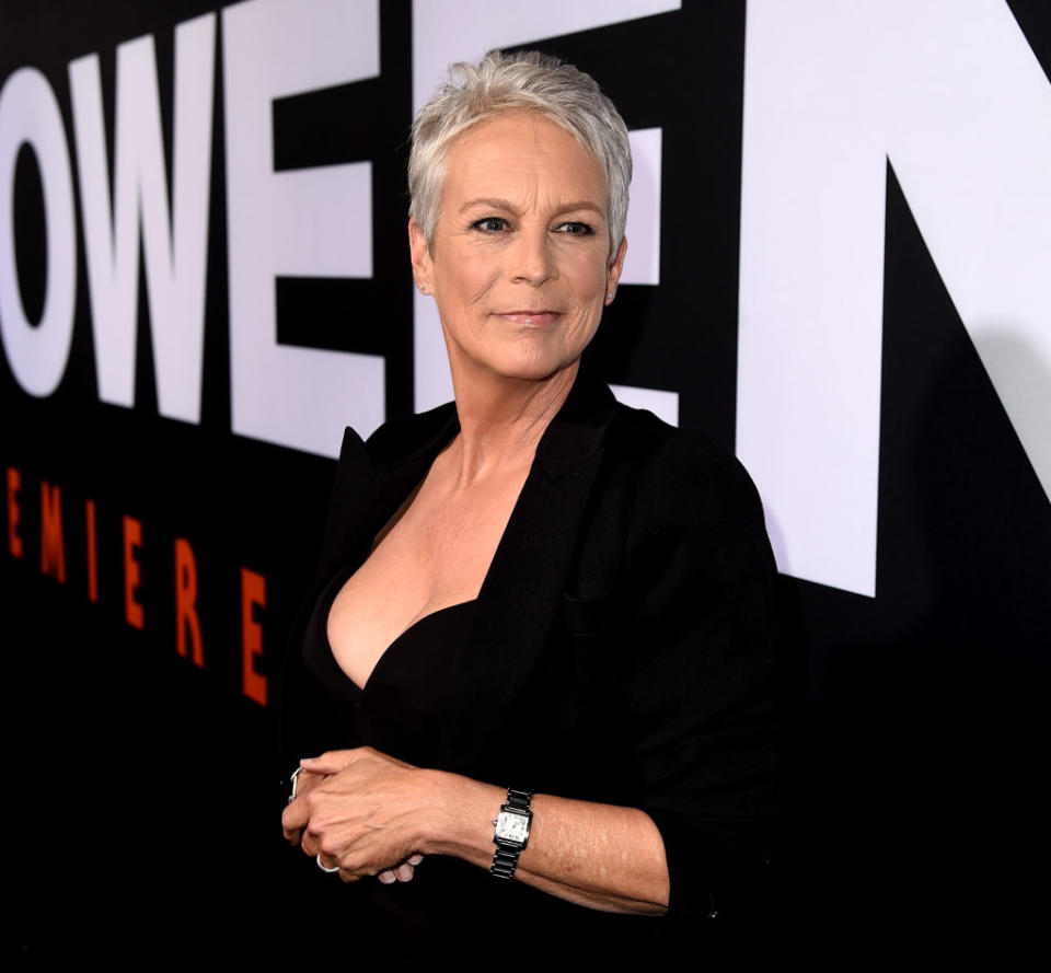 Closeup of Jamie Lee Curtis