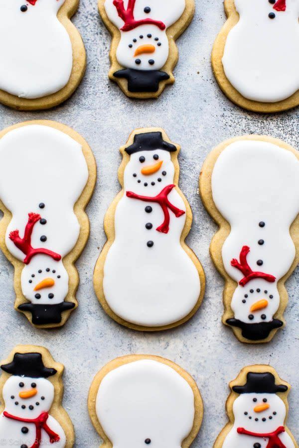 Snowman Sugar Cookies