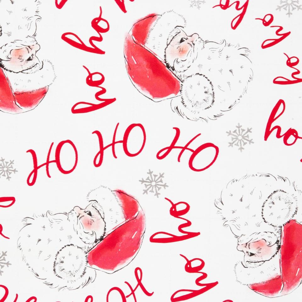 Wondershop Classic Santa Ho Ho Ho Christmas Gift Wrap. (Photo: Target)