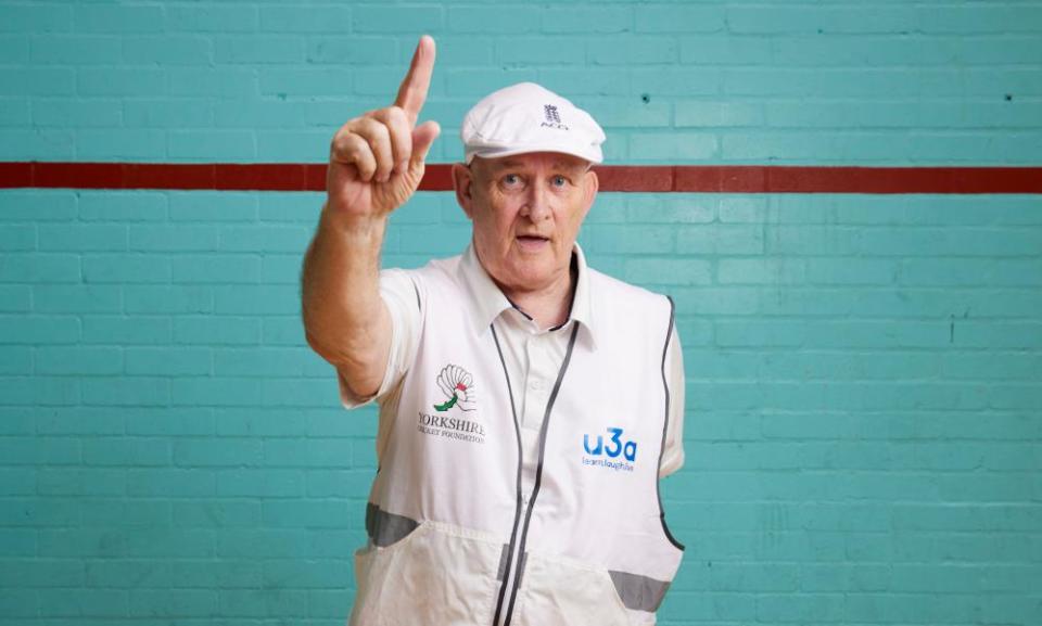 Mac McKechnie who began a walking cricket team in Hoyland, South Yorkshire, in 2019.