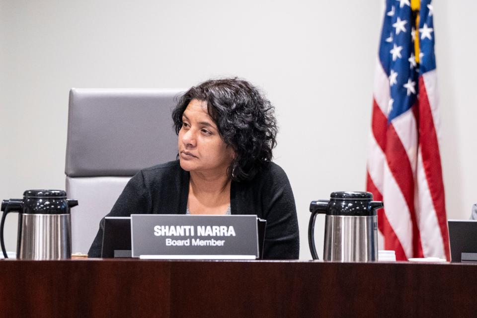 Board Member Shanti Narra attends a NJ Transit Board meeting on Wednesday, Feb. 8, 2023 in Newark, NJ. 