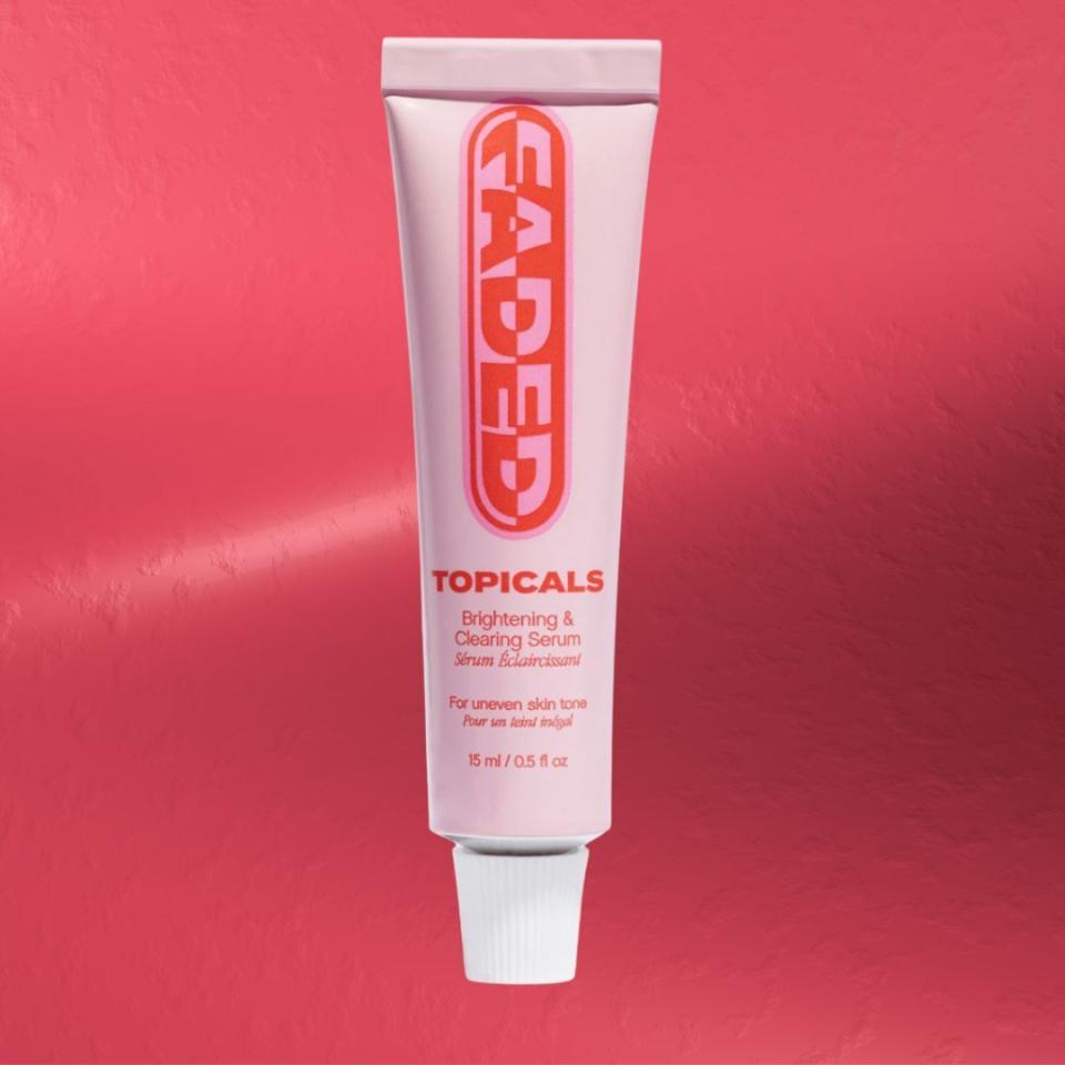 An essential for those that deal with post-acne scars, uneven skin texture and hyperpigmentation, this adored cream-like serum comes in a cute travel-sized tube. A blend of azelaic and tranexamic acids helps to brighten and resurface skin while the hero ingredient, niacinamide, targets discoloration.You can buy the Topicals brightening serum from Sephora for $18.