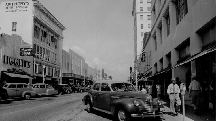 Clematis Street, 1930s-1940s.