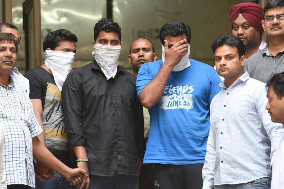     Delhi Police on Sunday arrested two private school teachers and a lecturer from the national capital for allegedly leaking CBSE question papers before the exam on April 1, 2018 in New Delhi, India.  The teachers, Rishabh and Rohit, took pictures of the Class 12 economics question and shared it with Tauqeer (26), a teacher at the Easy Class Coaching Centre, in Delhi's Bawana suburb, almost an hour before the exam started, RP Upadhyay, Special Commissioner of Police (Crime), said.