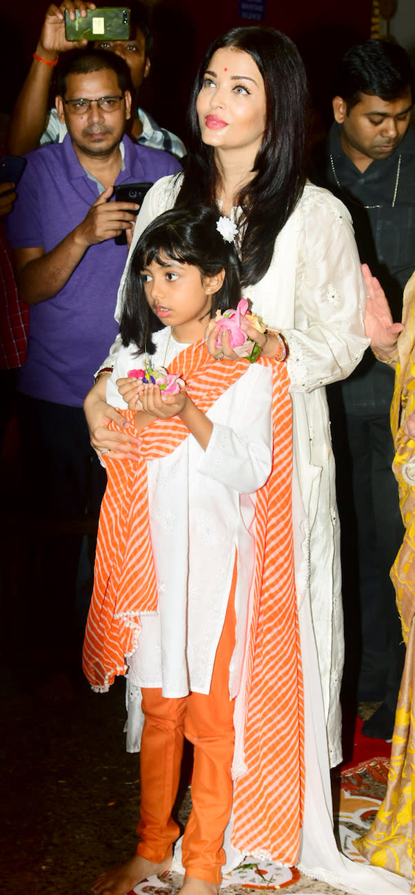 Aishwarya Rai Bachchan at Durga Puja