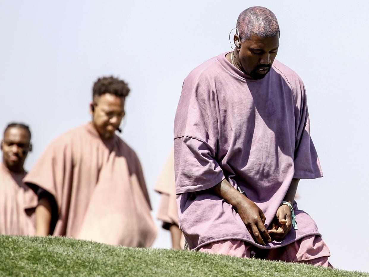 Kanye West performs with his Sunday Service event at Coachella 2019 (Getty Images for Coachella)