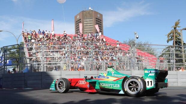 The City of Montreal says a negotiated settlement was the way to go to solve the legal dispute over the cancellation of future Formula ePrix races. (Tom Boland/Canadian Press - image credit)