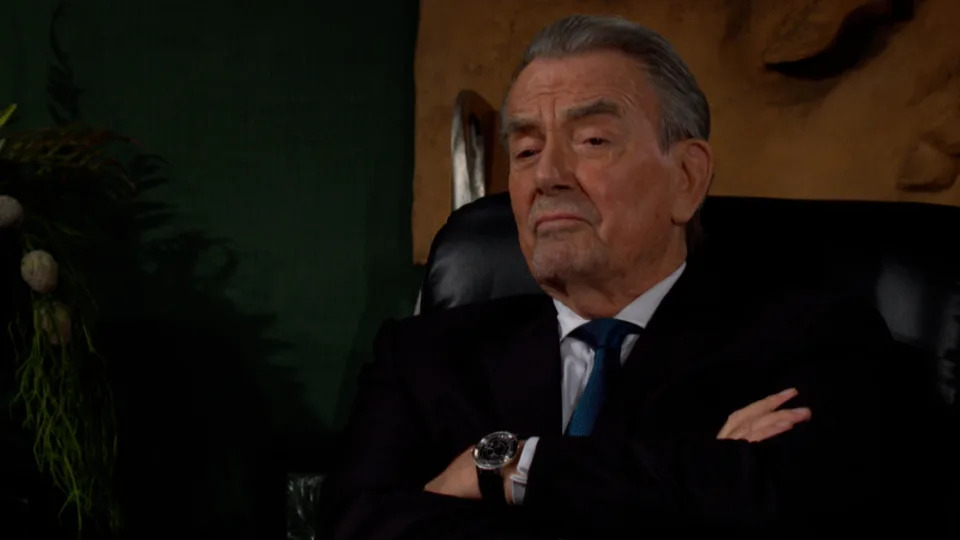 Eric Braeden as Victor sitting in his office in The Young and the Restless