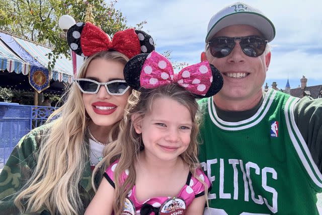 <p>Jessica Simpson/Instagram</p> Jessica Simpson with daughter Birdie and husband Eric Johnson