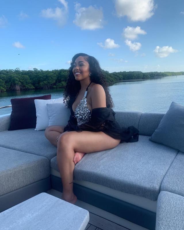 Jordyn Woods Looks Fit AF Poolside In New Instagram Monokini Photo