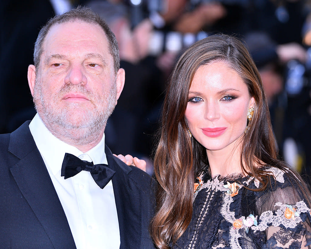 Harvey Weinstein and Georgina Chapman at the 68th International Film Festival in Cannes, France. (Photo by Mustafa Yalcin/Anadolu Agency/Getty Images)