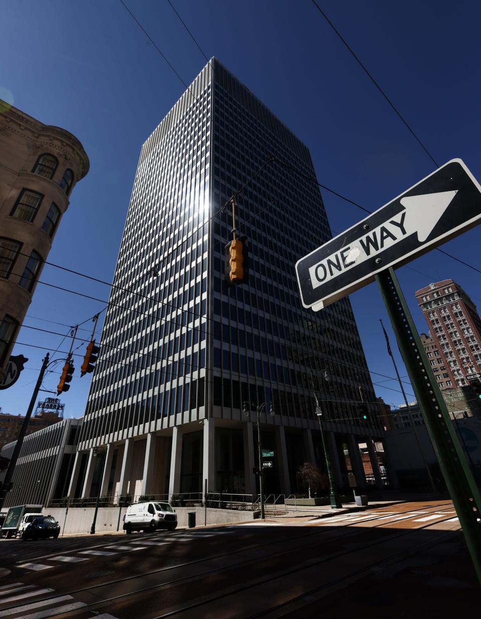 The First Horizon building Downtown Memphis, Tenn. Monday, Feb. 28, 2021. Canadian lender Toronto-Dominion Bank Group is set to buy the Tennessee headquartered operations of First Horizon Corporation. 