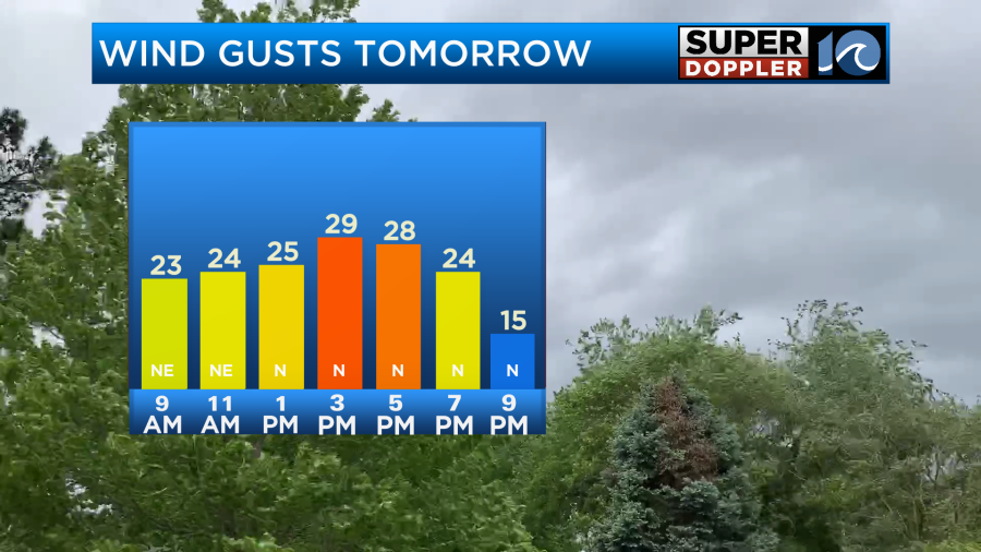 <em>Wind gusts tomorrow</em>