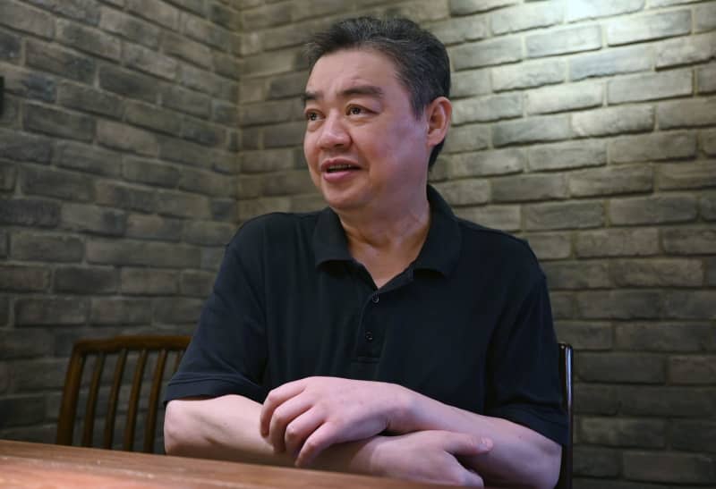 Wu'er Kaixi, former student and demonstrator on Tiananmen Square in Beijing, gives an interview. This year marks the 35th anniversary of the 1989 Tiananmen massacre. Johannes Neudecker/dpa