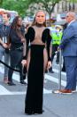 <p>JLo attended the Tribeca Festival Opening Night & World Premiere of Netflix's Halftime on June 08, 2022 in New York City, wearing a stunning sheer dress, complete with velvet panels and sheer sections across her hips and décolletage.</p>