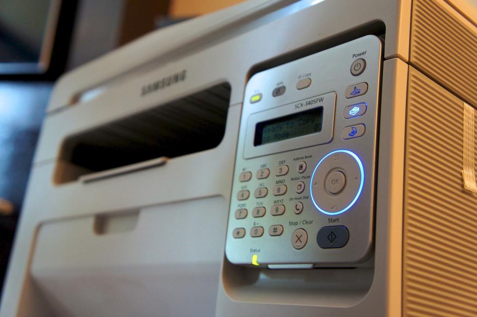 If you have a color laser printer, then <a href="https://www.eff.org/pages/list-printers-which-do-or-do-not-display-tracking-dots" target="_blank">the documents you print</a> may have <a href="http://www.nytimes.com/2008/07/24/technology/personaltech/24askk-001.html" target="_blank">imperceptible yellow tracking dots</a> that reveal the printer's serial number and the date and time of printing.  The dots are used as part of an effort to track counterfeiters, but the Electronic Frontier Foundation <a href="https://www.eff.org/issues/printers" target="_blank">reports that</a> there's nothing stopping the government from tracking any document you print, whether or not its related to currency.
