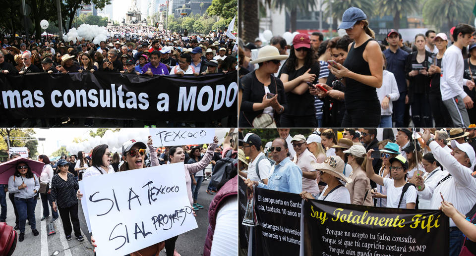 FOTOS | Así fue la 'Marcha Fifí' contra la consulta de López Obrador