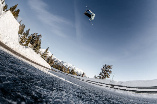 Style is everything, and Willy Griffith has it in spades, as displayed in this casual highway huck. I was probably more uncomfortable hunched down in the middle of the road for this angle. And yes, I had a spotter standing behind me watching for traffic. Location: Sun Valley, Idaho.<p>Photo: Tal Roberts</p>