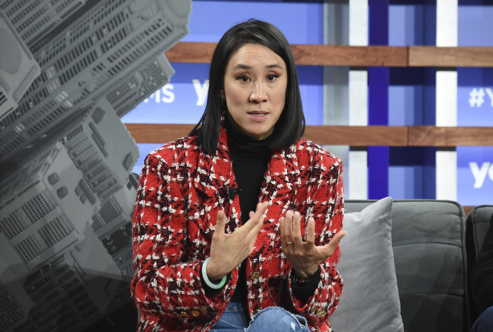 Instagram director of fashion partnerships Eva Chen participates in the Yahoo Finance All Markets Summit at Union West on Thursday, Oct. 10, 2019, in New York. (Photo by Evan Agostini/Invision/AP)