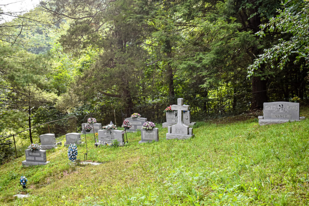 The family cemetery in Breathitt County where J.D. Vance's family is buried