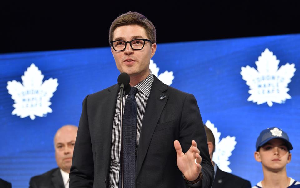 Kyle Dubas is under immense pressure entering this season. (Jerome Miron-USA TODAY Sports)