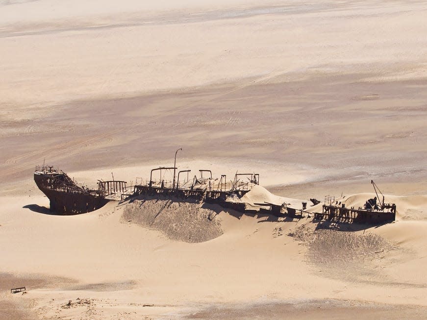 The Eduard Bohlen shipwreck on Namibia's Skeleton Coast