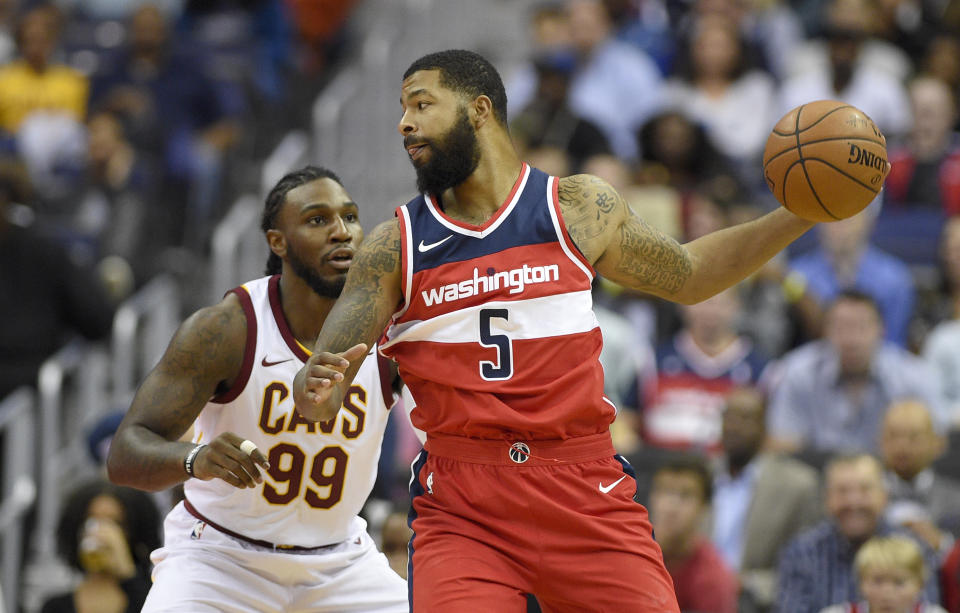 Washington Wizards forward Markieff Morris could provide value in a fantasy trade at a discount price. (AP Photo/Nick Wass)