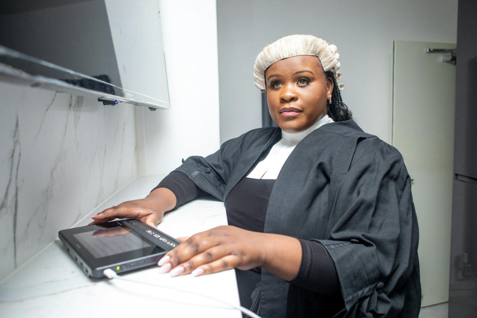 Jessikah Inaba has become the UK's first blind black barrister. (SWNS)